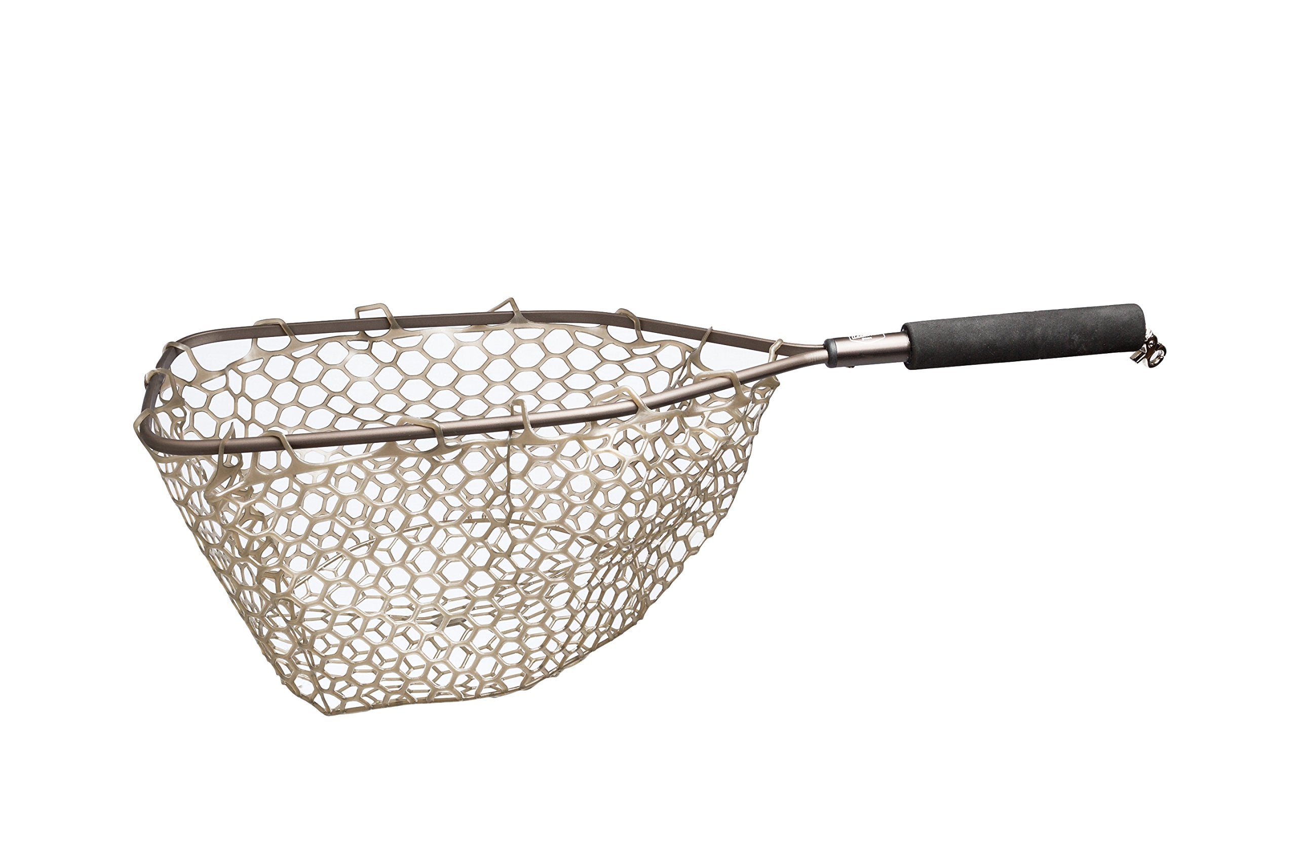 Adamsbuilt aluminum catch and release net with camo ghost netting for smooth, gentle fish handling.