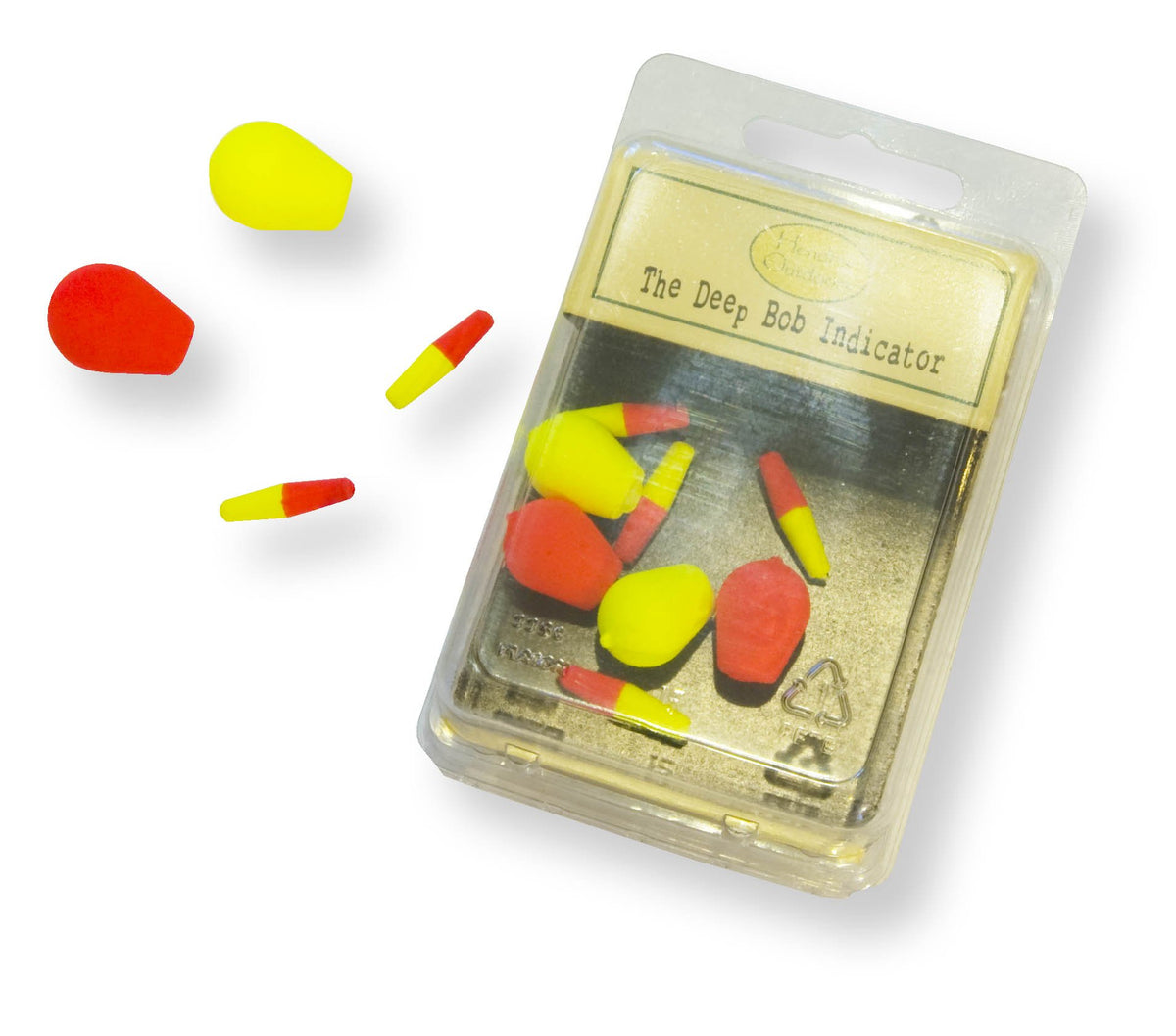 Adamsbuilt Deep Bob Self-Releasing Indicator in Orange/Fluorescent Green, Large