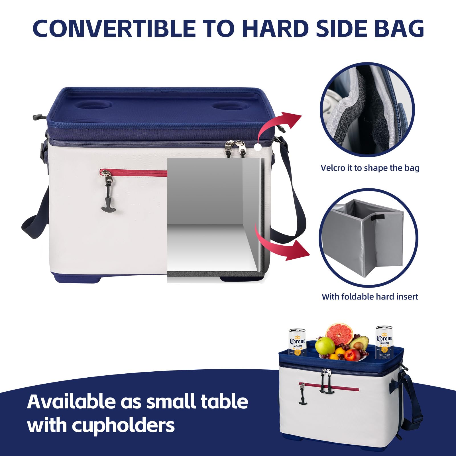ADDIMOR cooler box showing removable liner for flexible use