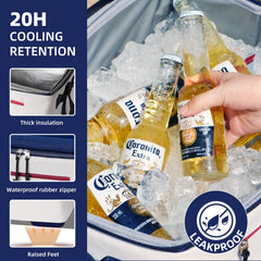 ADDIMOR 20-hour ice retention display, showcasing cooling performance