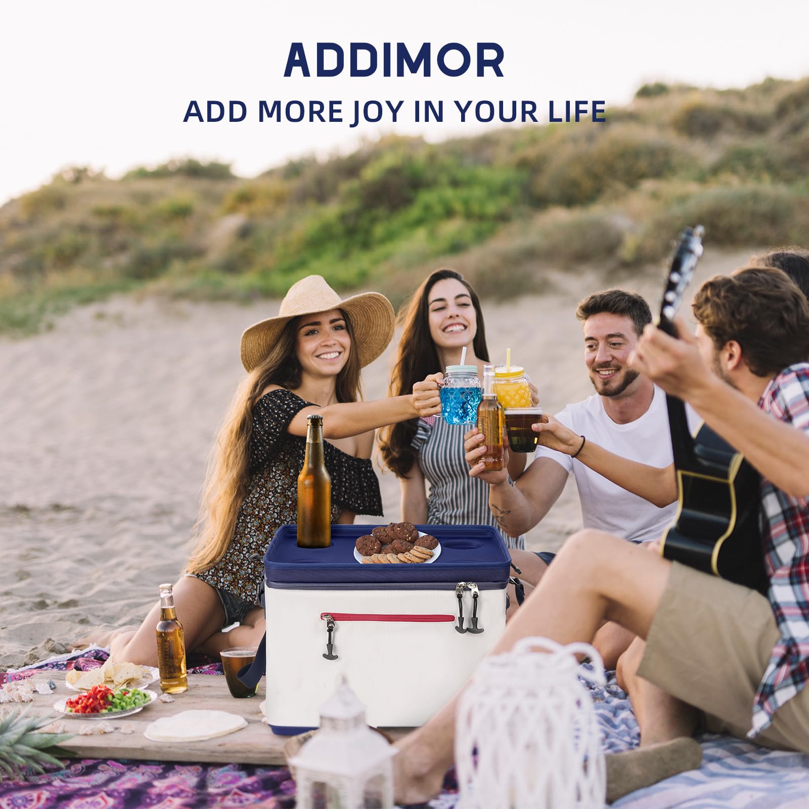 ADDIMOR shoulder strap and side handles for convenient transport