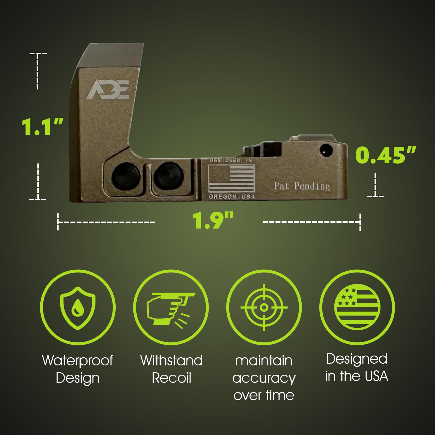 RD3-022 Artemis PRO motion-activated illumination conserving battery life.