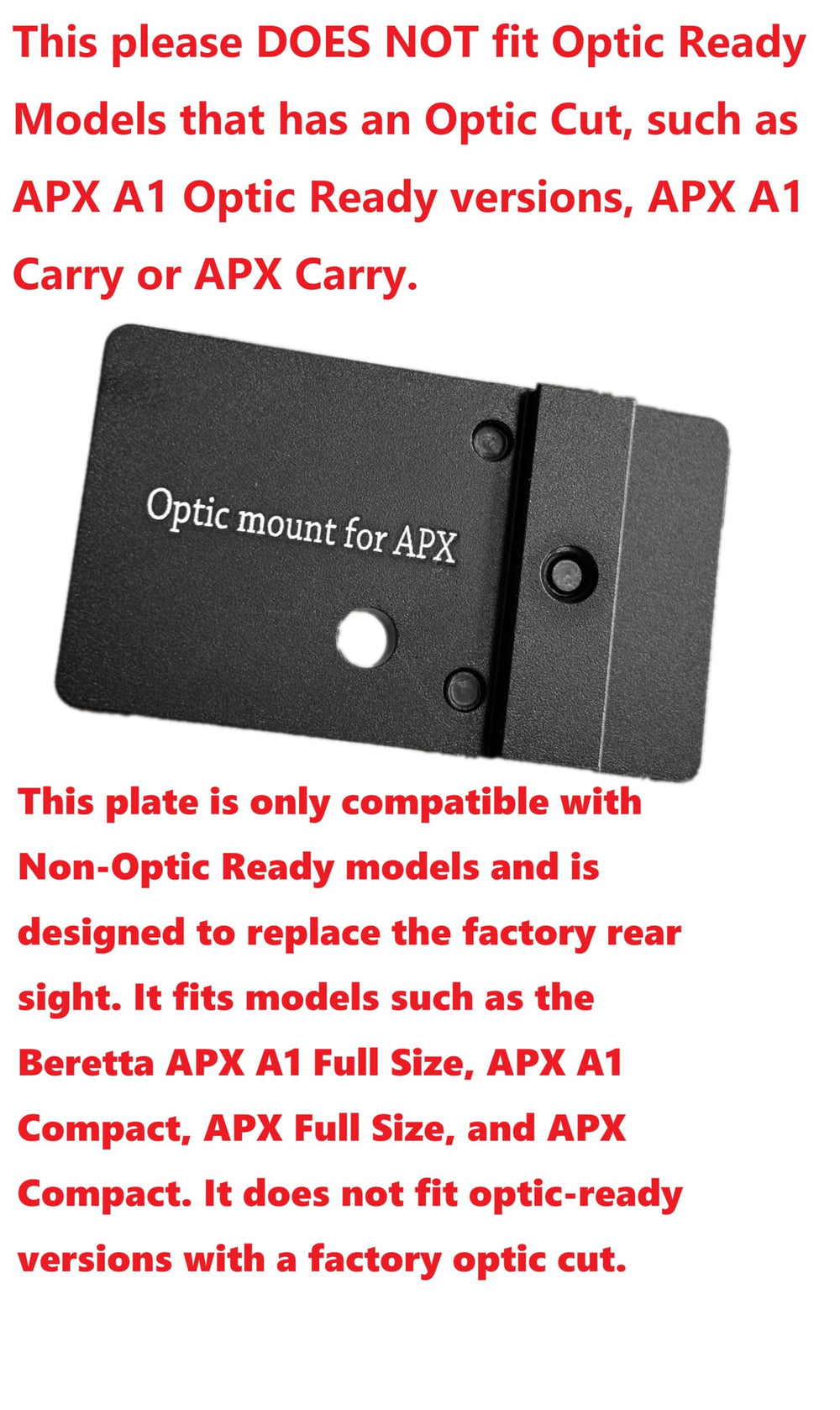 Aircraft aluminum black finish delivers durable, lightweight mounting on the APX