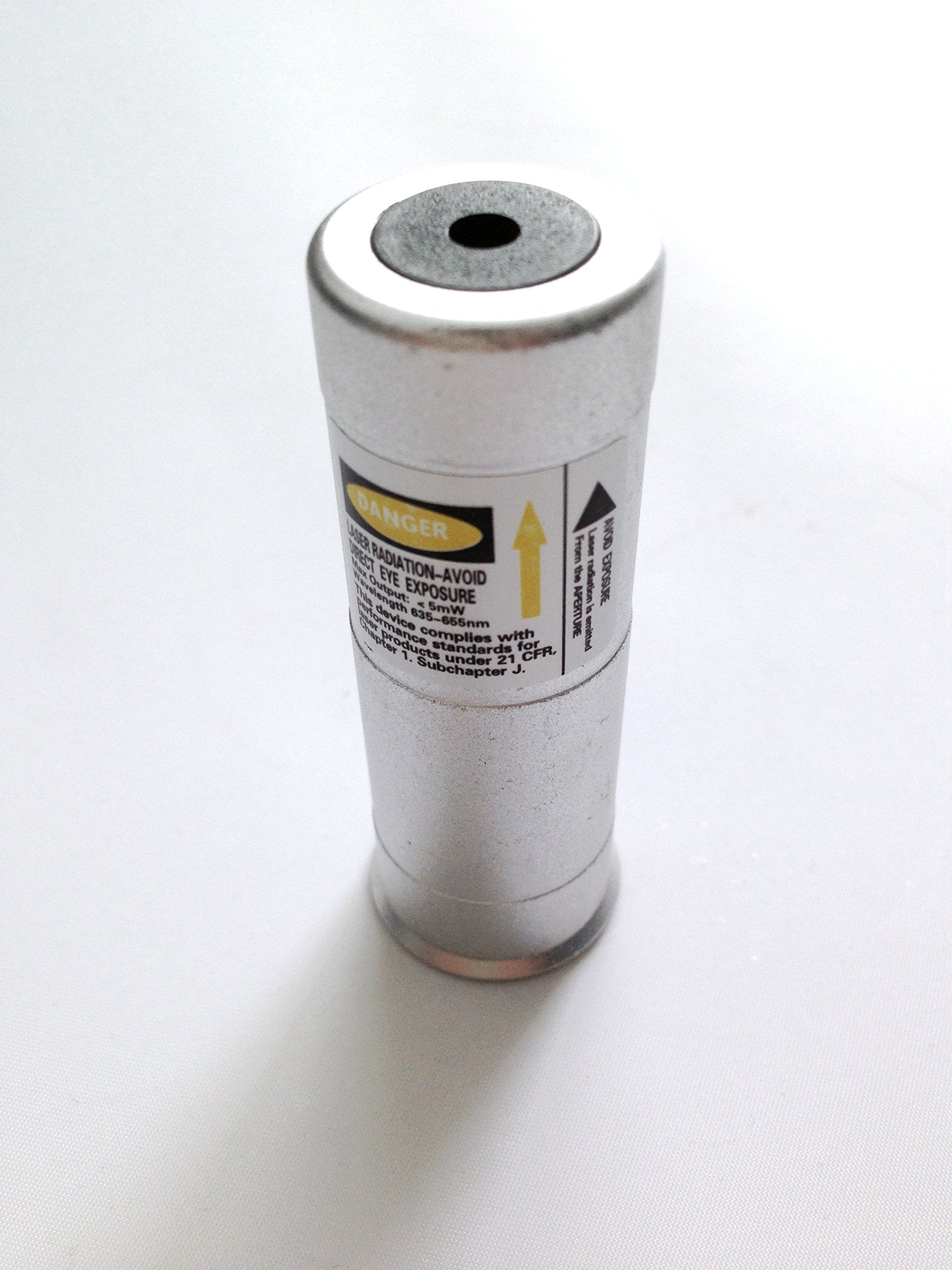 Ade Advanced Optics Class 3R Premium 12-Gauge barrel-mount laser beam illuminates target at distance