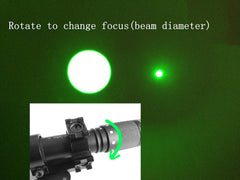 Ade Advanced Optics CR123 battery included powering the green laser.