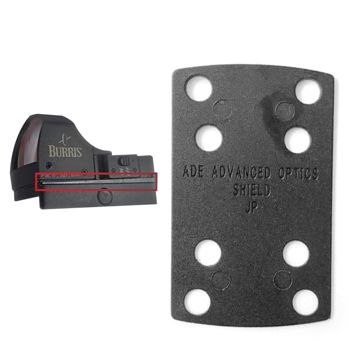 Ade Advanced Optics Delrin Shims provide extra elevation range for precise zeroing.