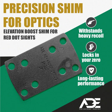 Ade Advanced Optics Delrin Shims enable quick installation and height fine-tuning.