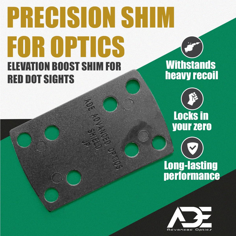 Ade Advanced Optics Delrin Shims enable quick installation and height fine-tuning.