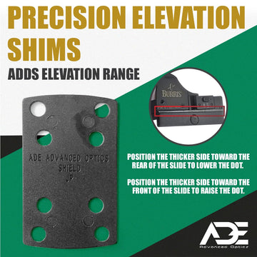 Ade Advanced Optics Delrin Shims maintain Romeo Zero zero with stable support.