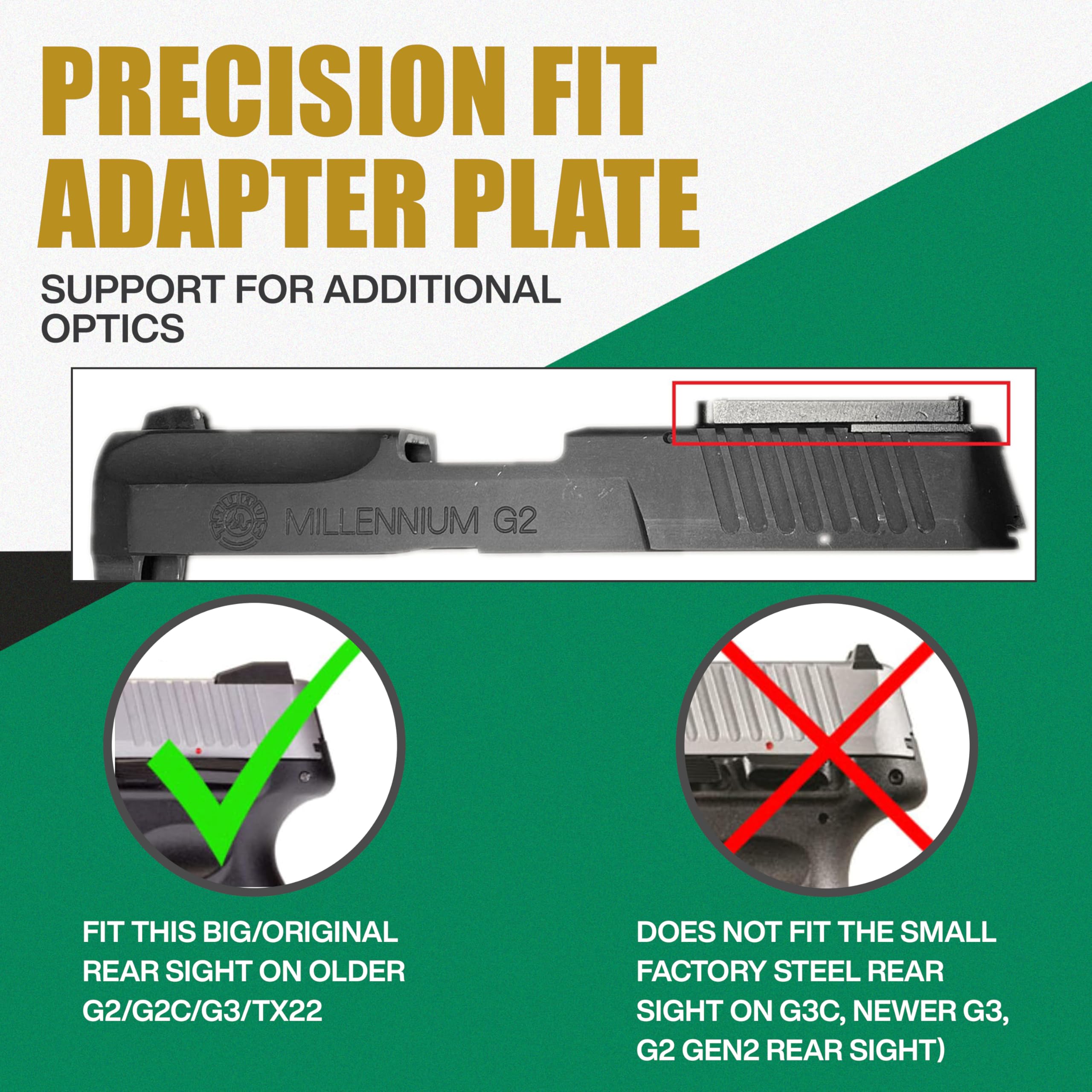 ADE Picatinny mount plate included for versatile, secure installation.