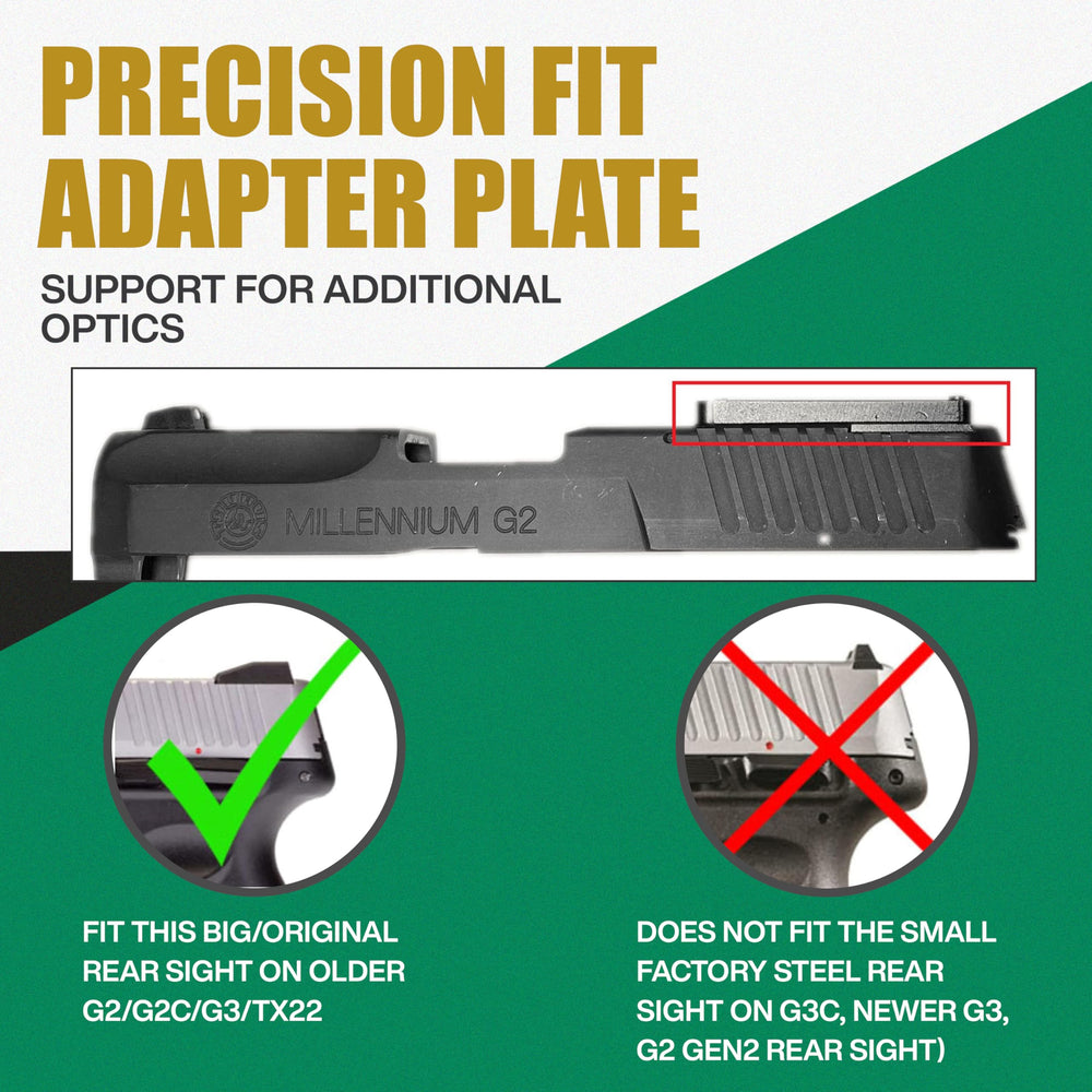 ADE Picatinny mount plate included for versatile, secure installation.