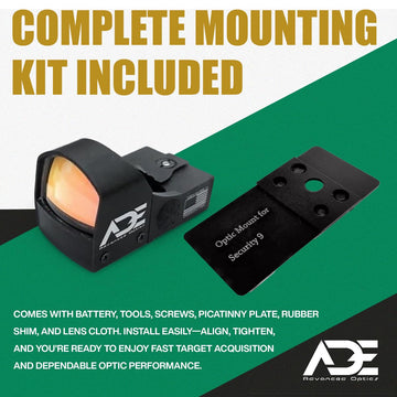 Rugged aluminum body stands up to recoil and keeps zero.