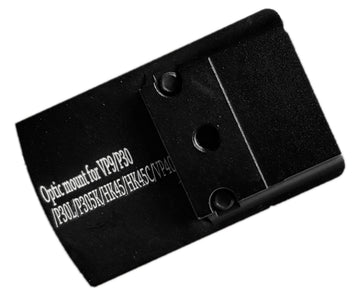 Ade Advanced Optics HK VP9 mount plate top view shows sight compatibility.