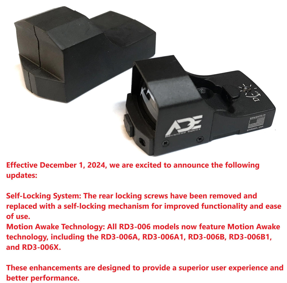 Ade Advanced Optics Huracan blue dot Picatinny base enables versatile mounting