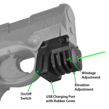 Class IIIa green laser stays under 5mW for safe practice.
