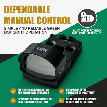 Integrated co-witness backup sight on NUWA PRO RD3-021 provides iron-sight reference.