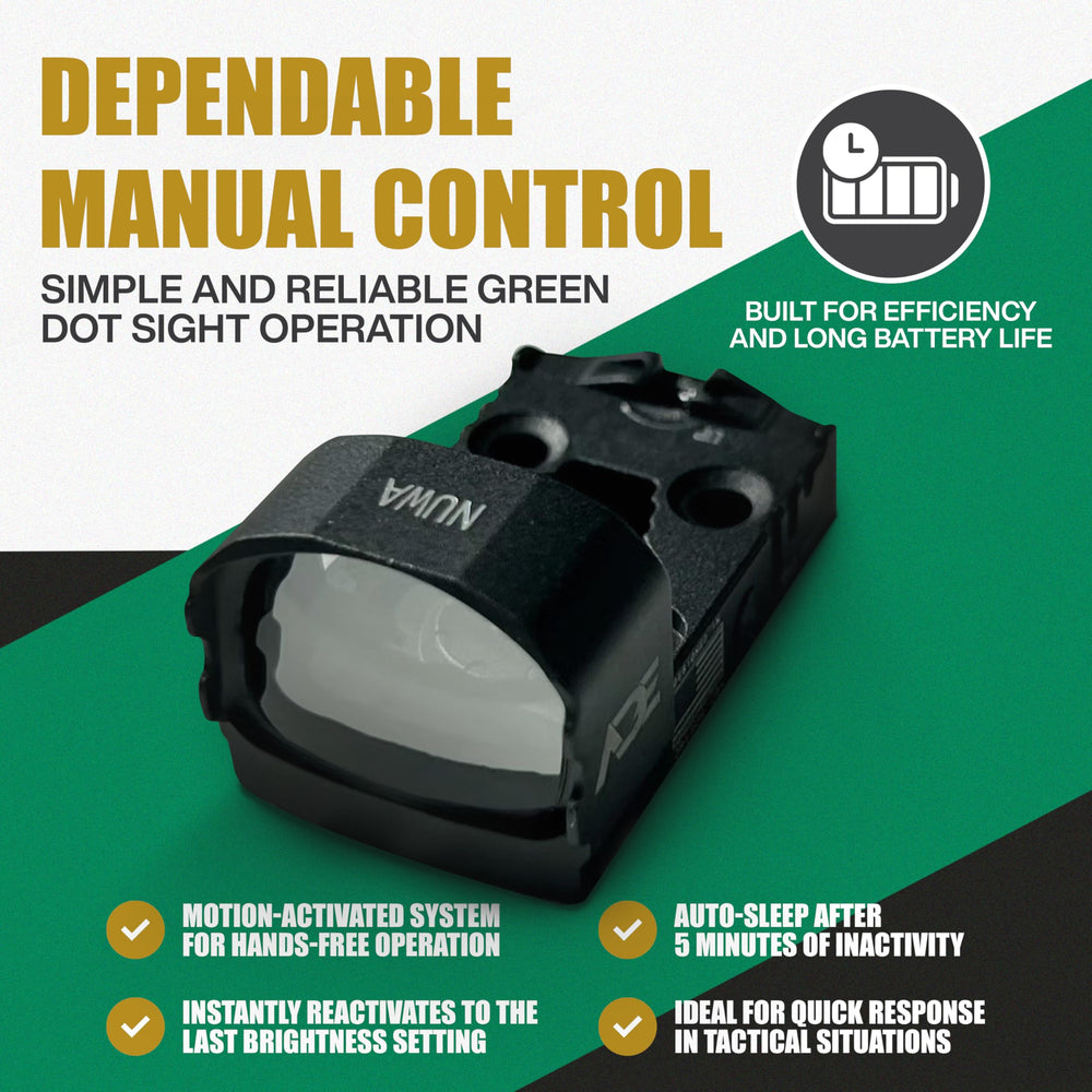 Integrated co-witness backup sight on NUWA PRO RD3-021 provides iron-sight reference.