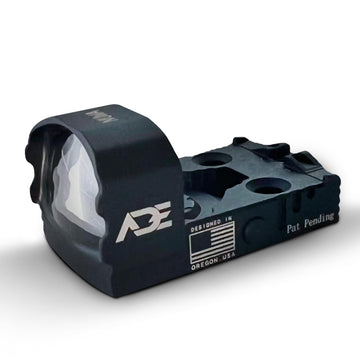 ADE Advanced Optics NUWA PRO RD3-021 mounted on a pistol for fast target acquisition.
