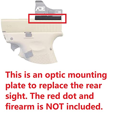 Ade Advanced Optics plate with multi-screw fitment for popular red dot mounts.