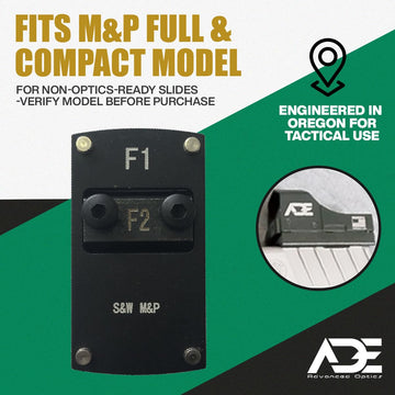 ADE Advanced Optics tactical plate ready for red dot improves quick target acquisition.