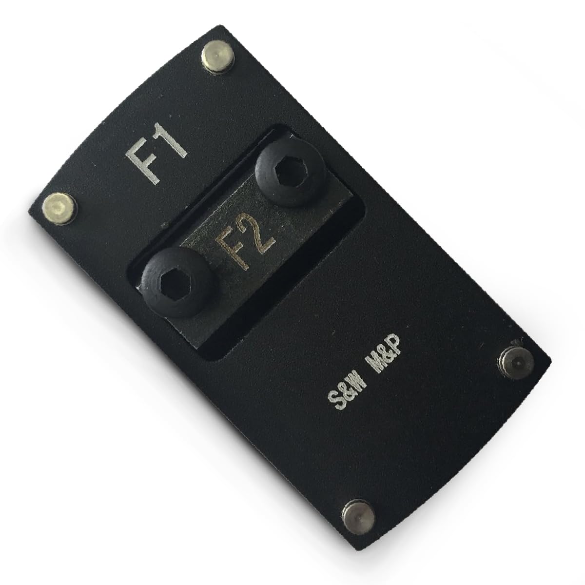ADE Advanced Optics tactical plate side view shows slim profile and aluminum strength.