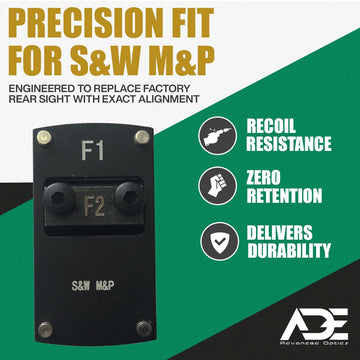 ADE Advanced Optics tactical plate top view highlights compact mount profile.