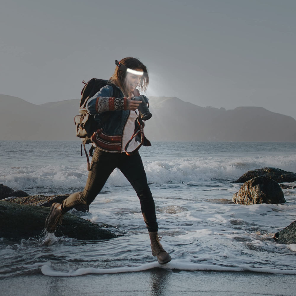 Adelante headlamp is waterproof and clip-ready for rugged environments