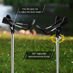 Two black Adfitjo fishing rod holders (2 pack)