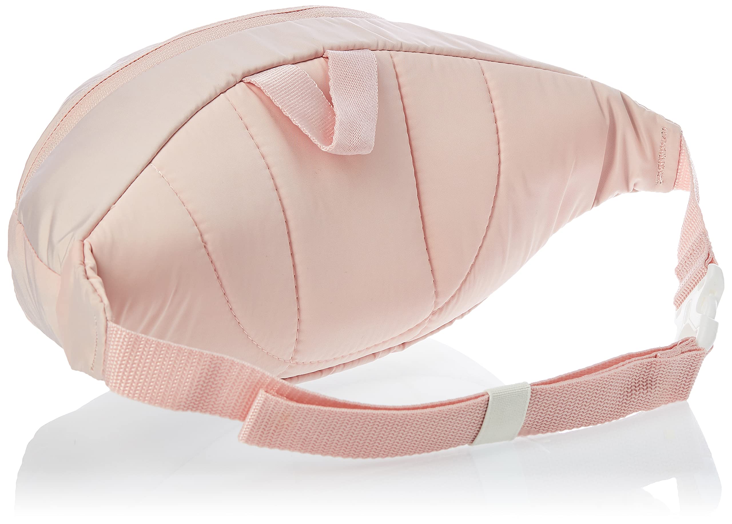 adidas Originals National Waist Pack blush pink worn crossbody for hands-free use