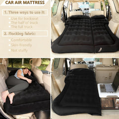 Adirigo car air mattress showing dual-side inflation for flexible use.
