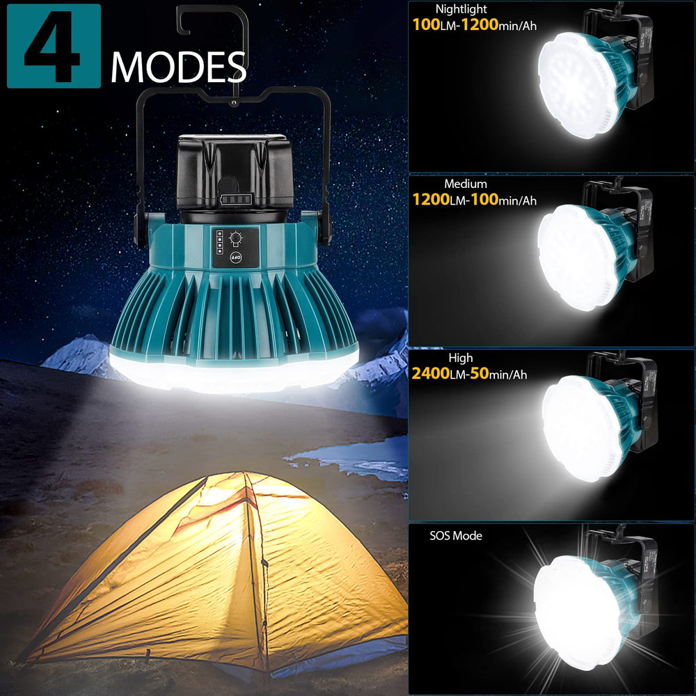 Adisipsoarin lantern-hanging-hook enables hands-free setup in camps, trucks, or garages.