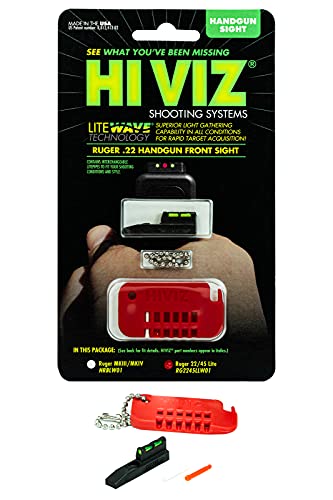 Rear of Ruger 22/45 Lite with adjustable rear sight