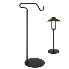 Adjustable shepherd's hook lantern stand, portable for indoor and outdoor use.