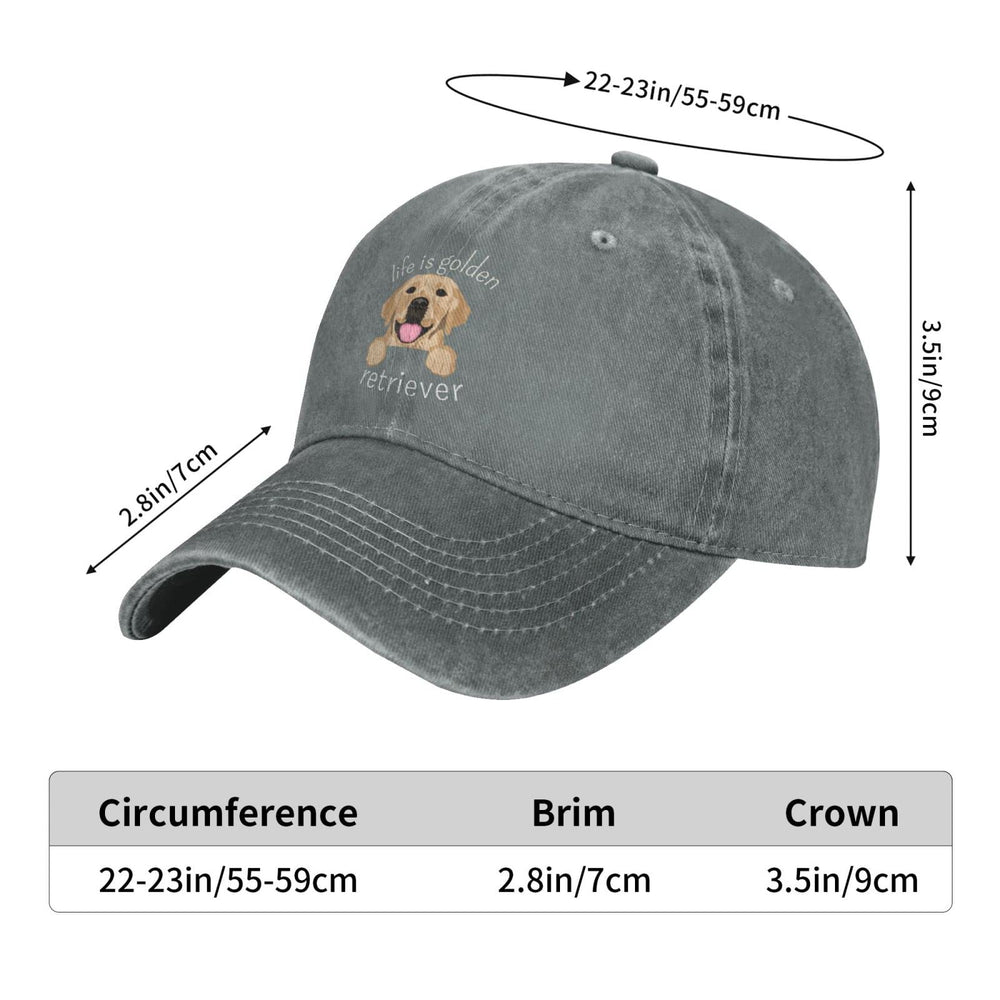 Metal slide-buckle adjustable back cap gray