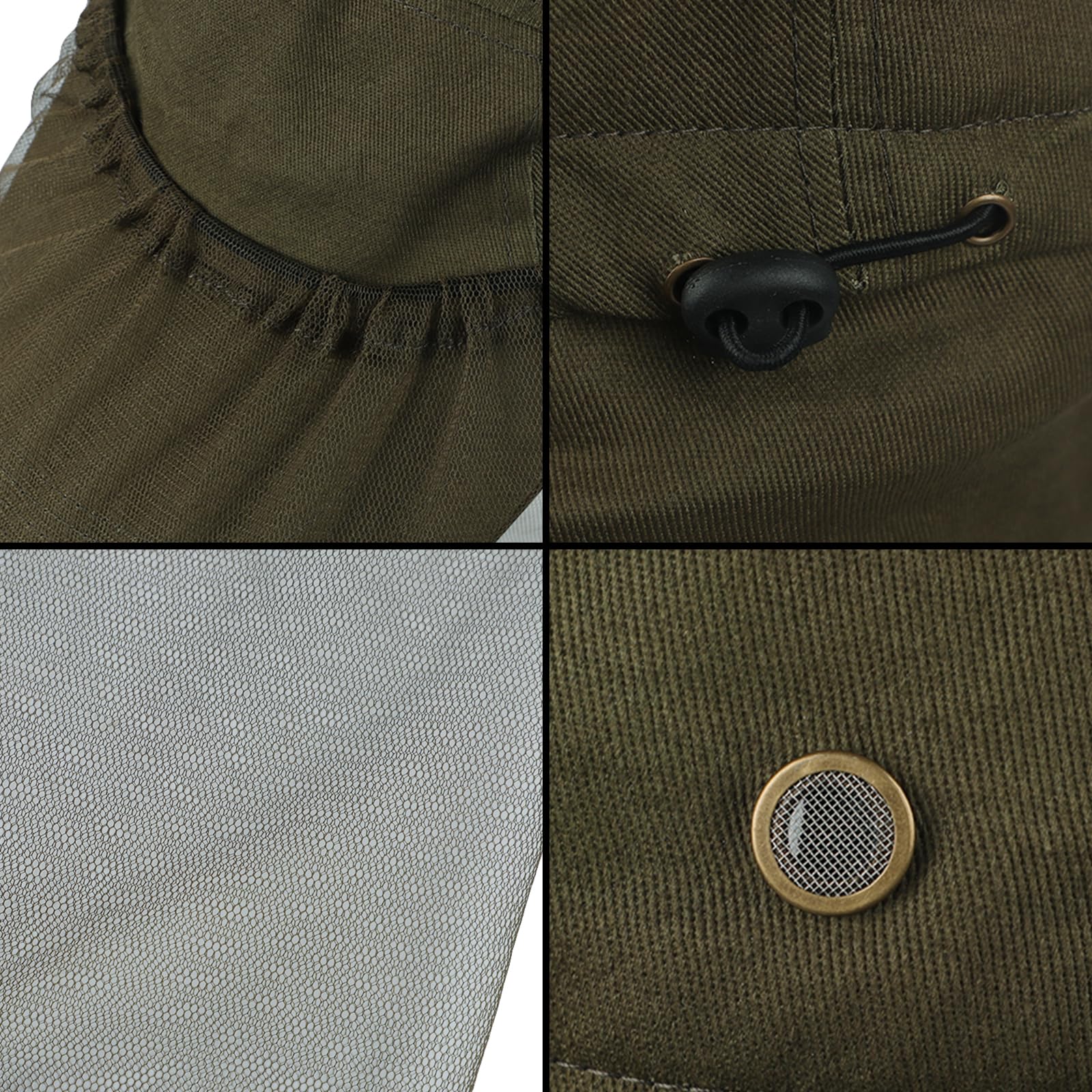 Adjustable veil bottom for a snug fit