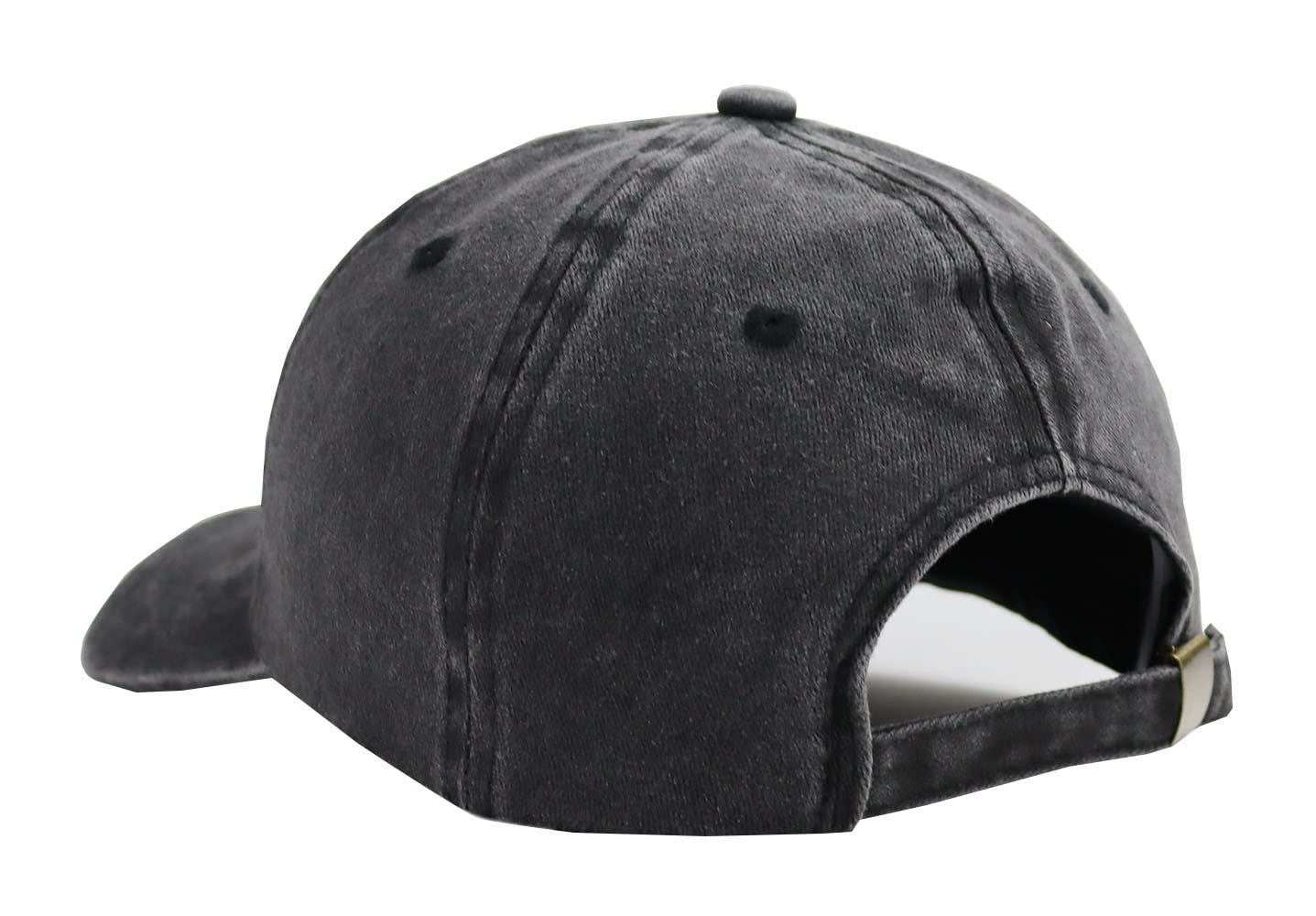 Adjustable washed cotton baseball cap with breathable fit