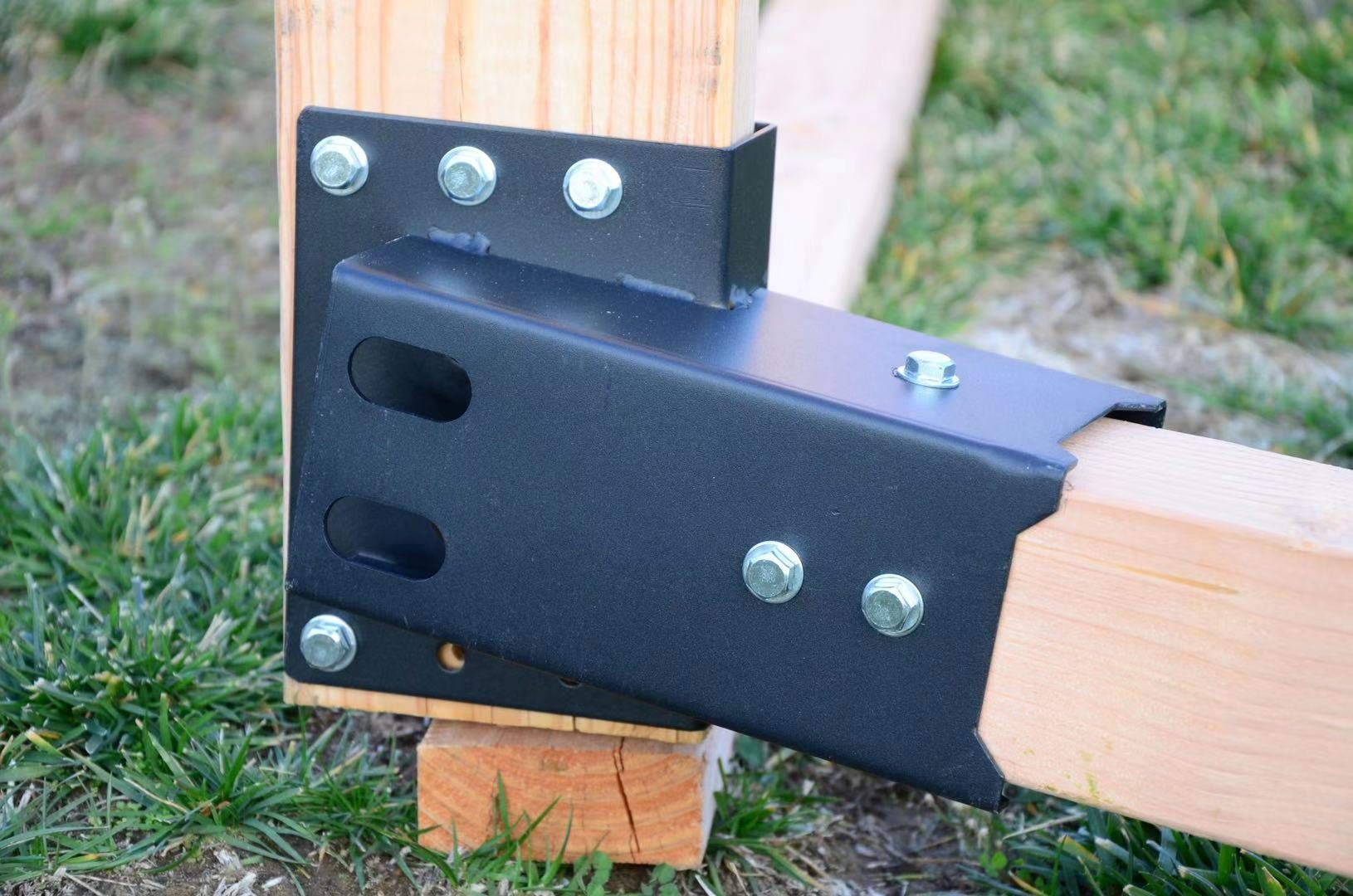 Adler brackets multi-use application on tree house and deer stand.