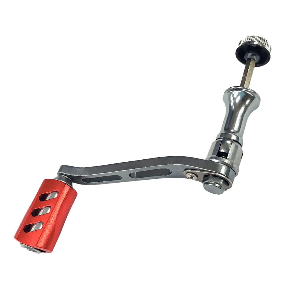 Adoolla aluminum alloy fishing reel handle in red for 6000-7000 series