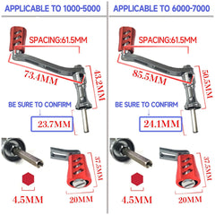 CNC-processed fishing reel handle replacement part
