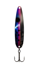 Advance Tackle Michigan Stinger Spoon Blue/Pink, versatile lure for walleye and striped bass.