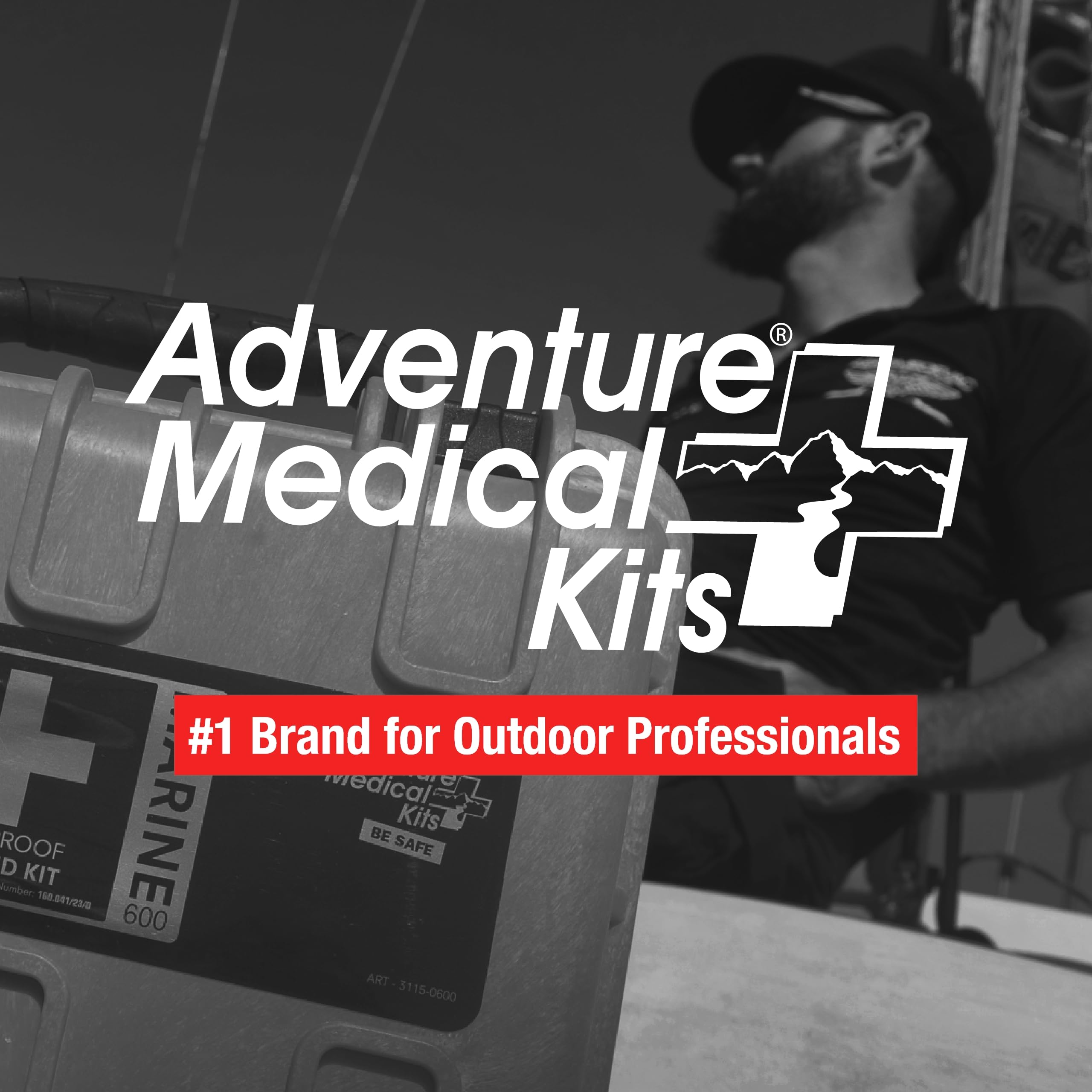 Adventure Medical Kits Marine Series Medical Kit 600 includes a comprehensive guide for sunburn and hypothermia.