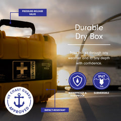 Adventure Medical Kits Marine Series Medical Kit 600 uses Easy Care System for quick, organized response.