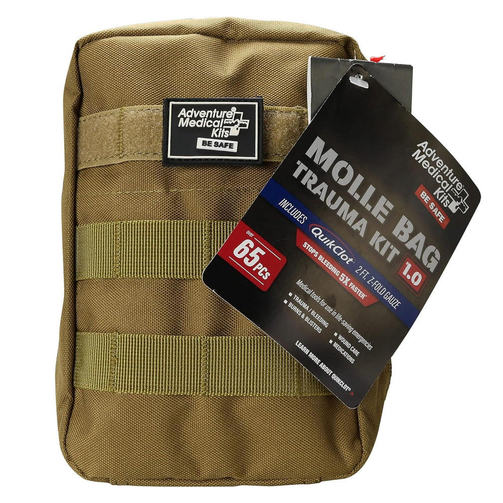 Adventure Medical Kits molle bag trauma kit front view for quick access in rugged scenarios