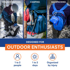 Adventure Medical Kits Mountain Series interior shows Easy Care organization for fast access.