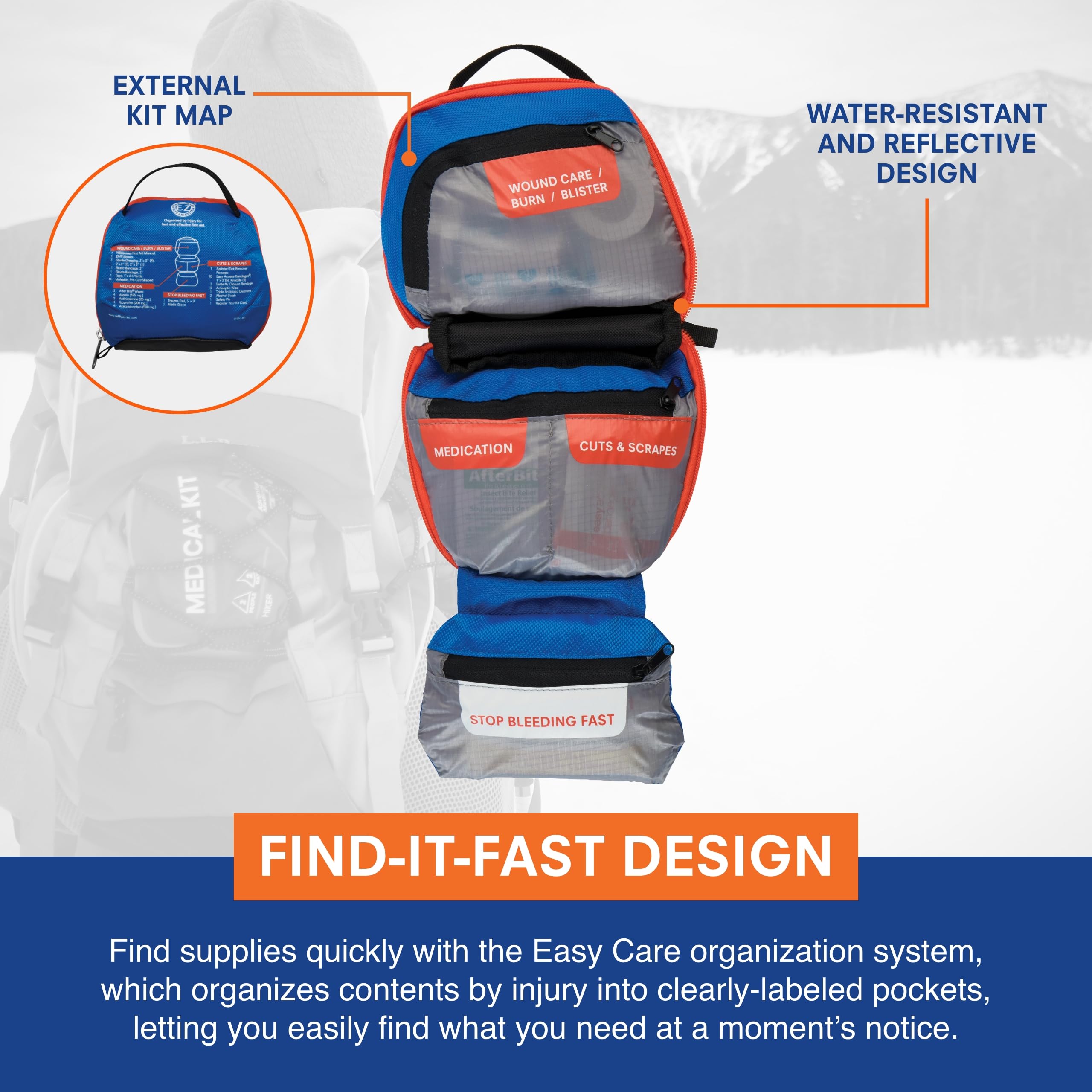 Adventure Medical Kits Mountain Series elastic bandage ready for stabilizing injuries.