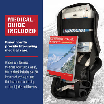 Adventure Medical Kits QuikClot gauze closeup highlighting fast clotting support