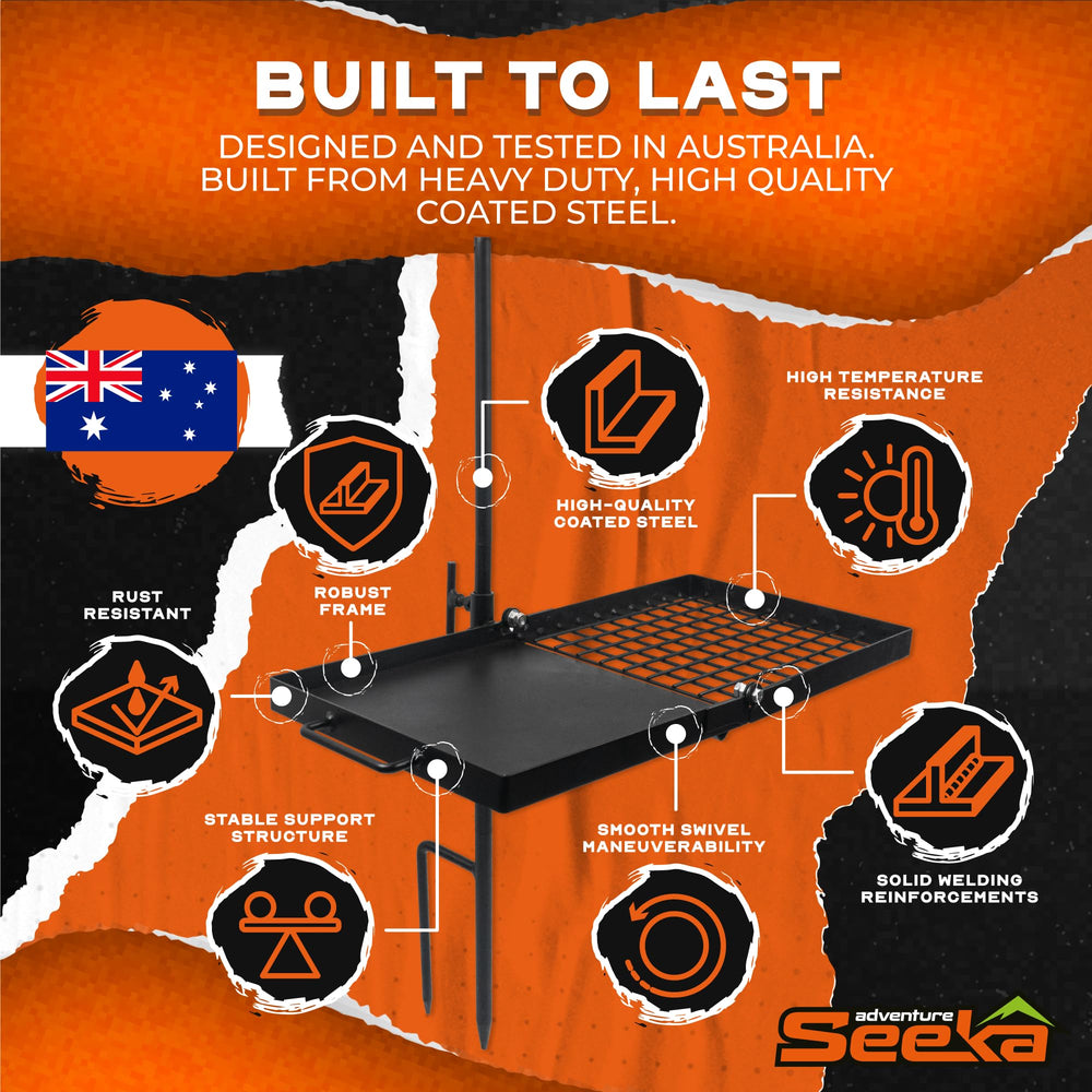 Adventure Seeka coated steel build stands up to rugged outdoor use