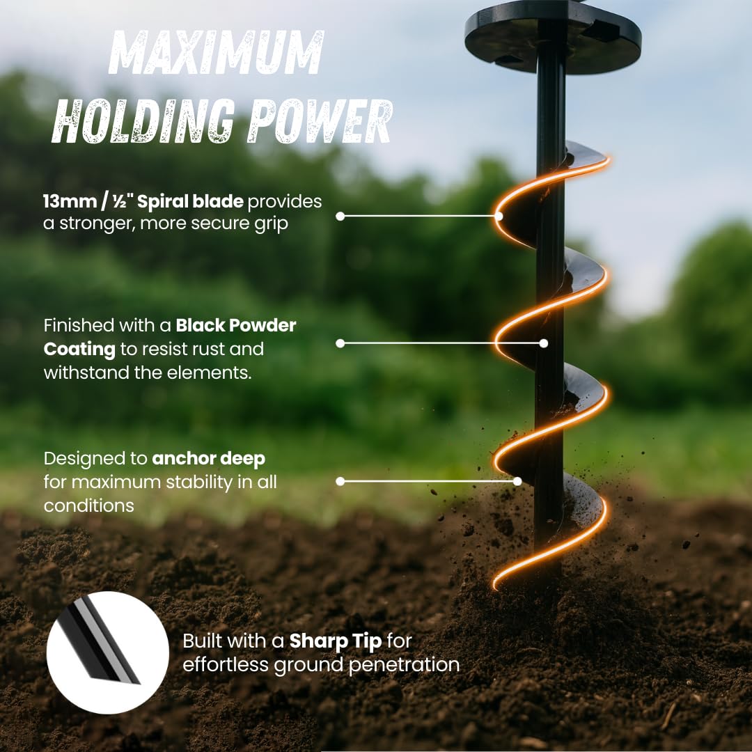Adventure Seeka Ground Anchor 4-pack kit ready for versatile outdoor setups.