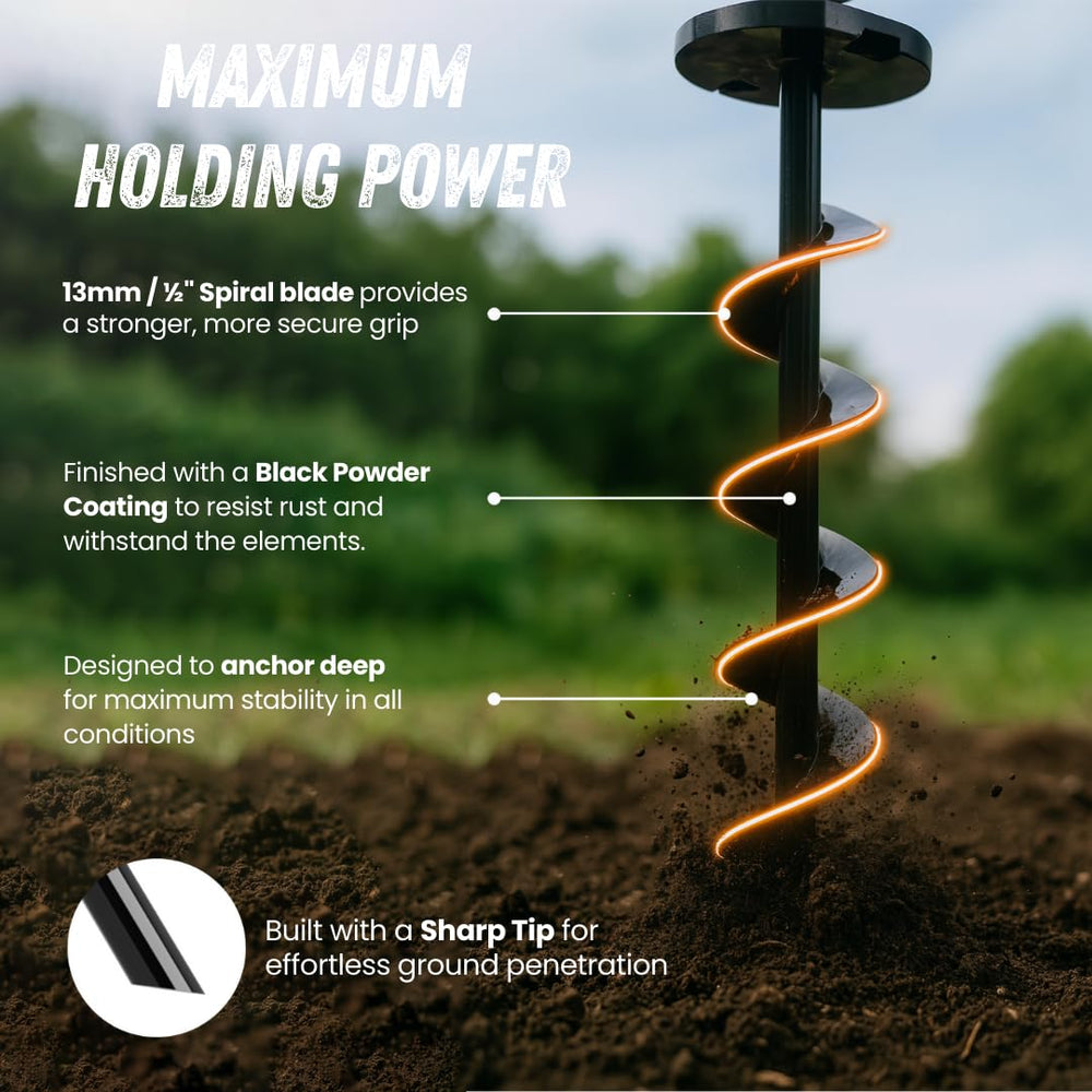 Adventure Seeka Ground Anchor 4-pack kit ready for versatile outdoor setups.