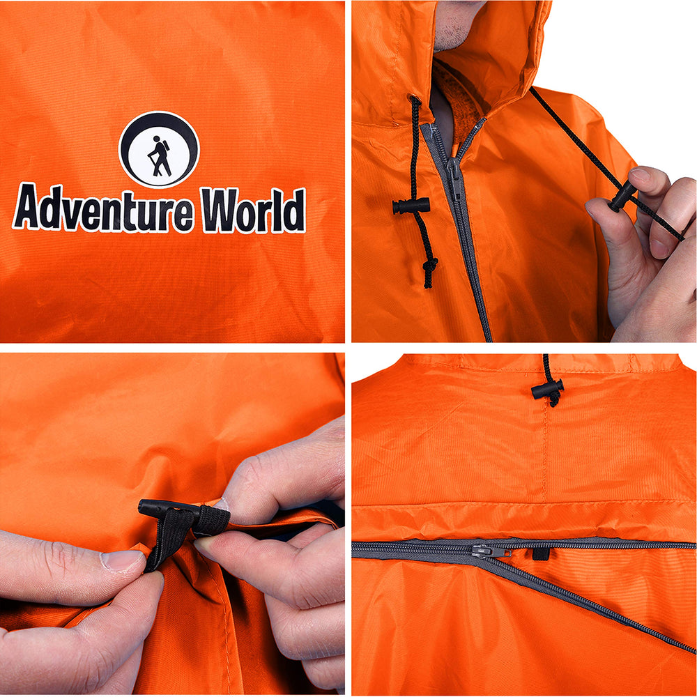Globotrekker backpack extension covers the pack for dry gear.